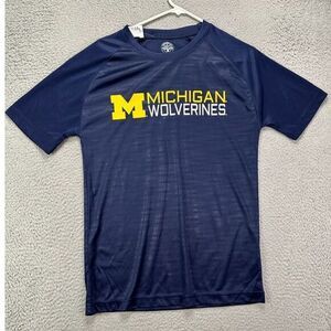 Michigan Wolverines Shirt Mens Small Blue Rivalry Threads 91 Knights Apparel NEW